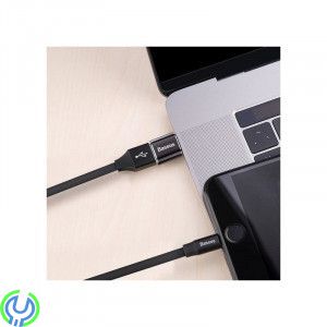Baseus USB hane till typ-C hona adapter omvandlare svart, Baseus Mini USB female to Type-C male adapter converter, Adapter, , Ba