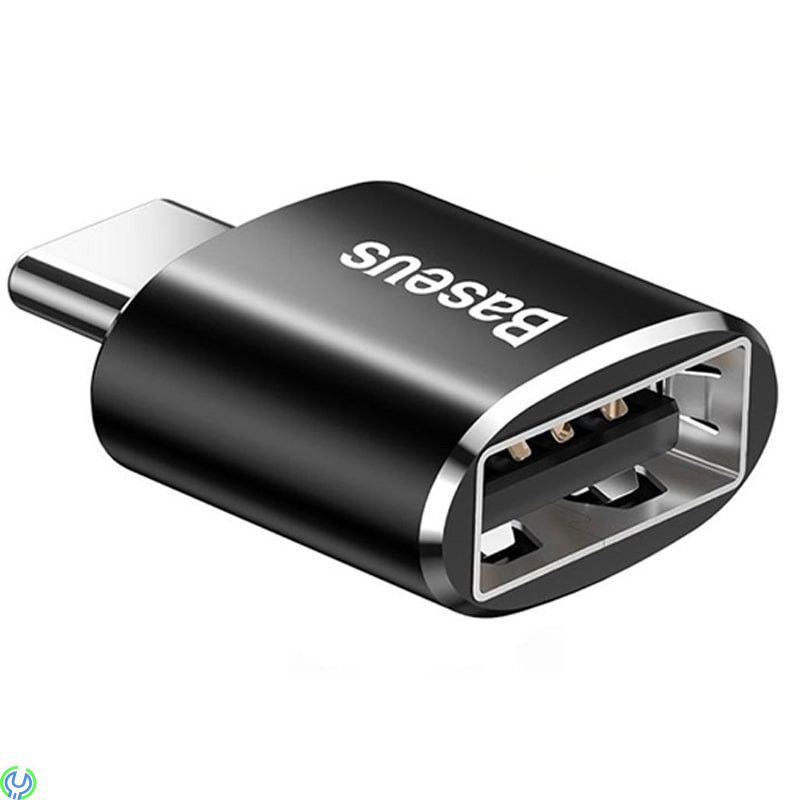 Baseus USB hane till typ-C hona adapter omvandlare svart, Baseus Mini USB female to Type-C male adapter converter, Adapter, , Ba
