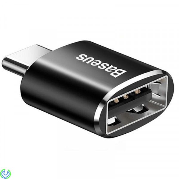 Baseus USB hane till typ-C hona adapter omvandlare svart, Baseus Mini USB female to Type-C male adapter converter, Adapter, , Ba