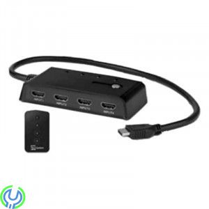 HDMI Switch Med FjärrKontroll - (4 Ingång - 1 Utgång), HDMI Switch Med FjärrKontroll - (4 Ingång - 1 Utgång), Ljud & bild, , Tel