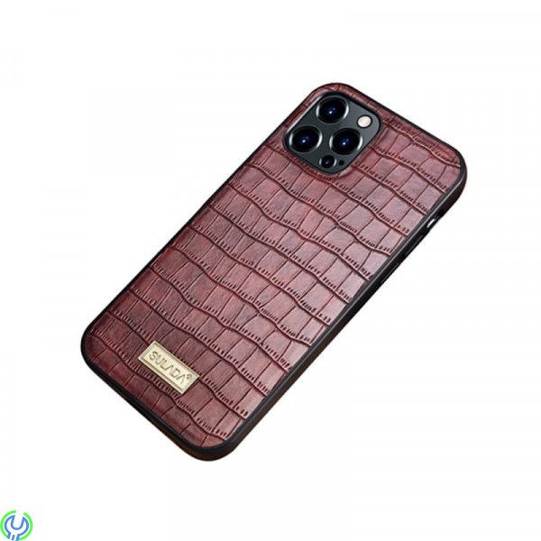 Crocodile Texture Skal för iPhone 13 Pro - Brun, SULADA Crocodile Texture Skal., iPhone 13 modeller, , SULADA