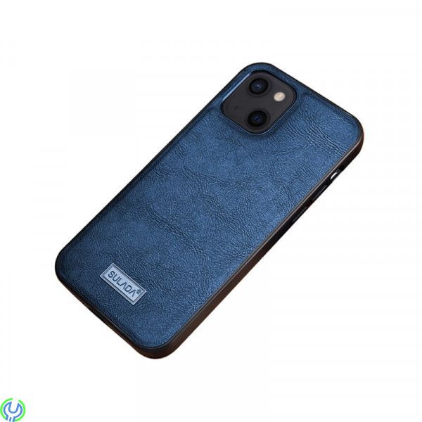 PU Läder Skal för iPhone 13 - Blå, SULADA PU Läder Skal., iPhone 13 modeller, , SULADA