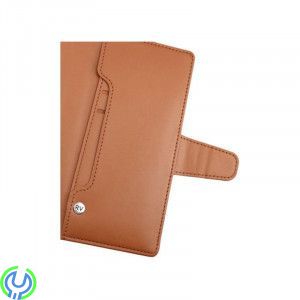 Plånboksfodral för Galaxy S22 Ultra - Brun, RV Plånboksfodral med Extra kort plats för Galaxy S22 Ultra-Brun, Galaxy S22 Ultra, 