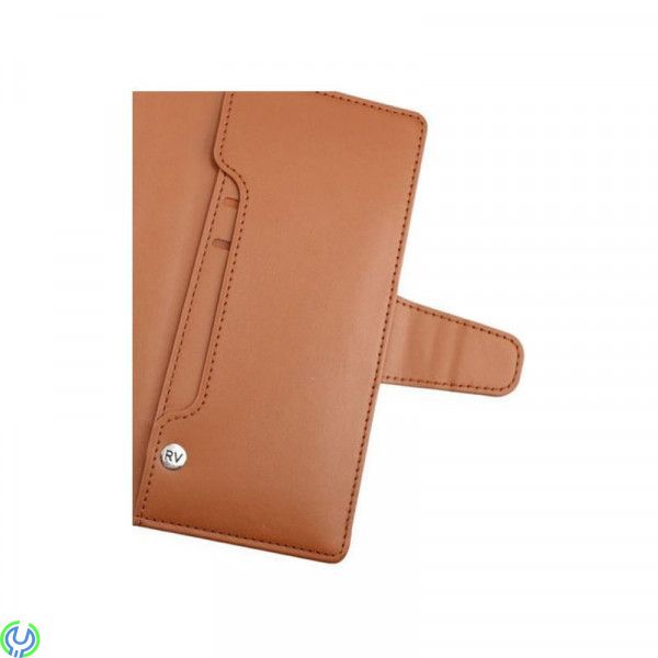 Plånboksfodral för Galaxy S22 Ultra - Brun, RV Plånboksfodral med Extra kort plats för Galaxy S22 Ultra-Brun, Galaxy S22 Ultra, 