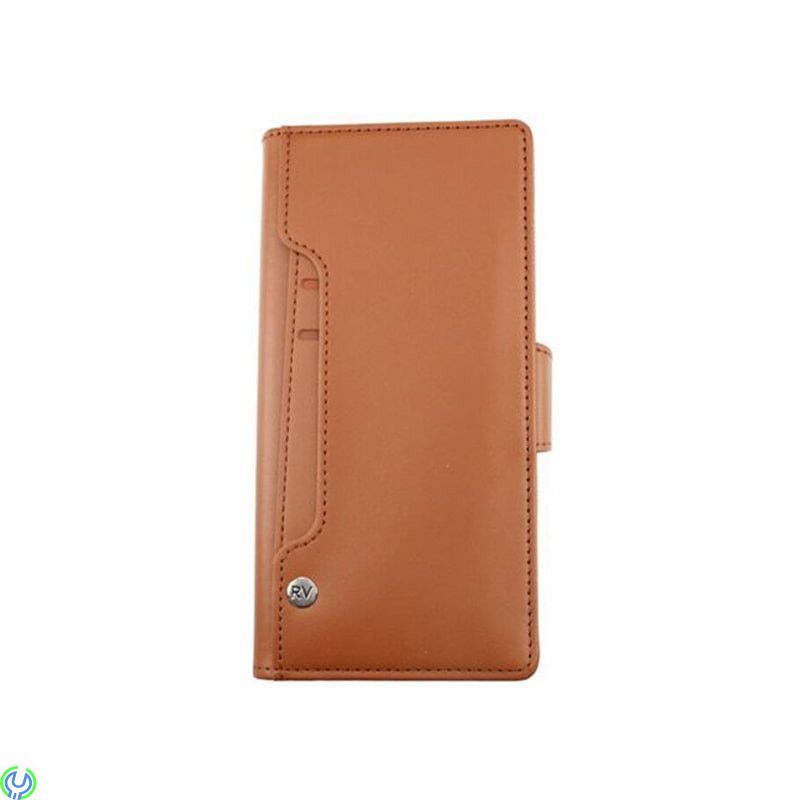 Plånboksfodral för Galaxy S22 Ultra - Brun, RV Plånboksfodral med Extra kort plats för Galaxy S22 Ultra-Brun, Galaxy S22 Ultra, 