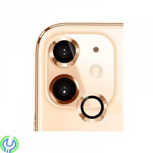 iPhone 11/12/12 Mini Kameralinsskydd Aluminum Alloy(2 Pcs) - Guld, iPhone 11/12/12 Mini Kameralinsskydd Aluminum Alloy(2 Pcs) - 