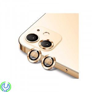 iPhone 11/12/12 Mini Kameralinsskydd Aluminum Alloy(2 Pcs) - Guld, iPhone 11/12/12 Mini Kameralinsskydd Aluminum Alloy(2 Pcs) - 