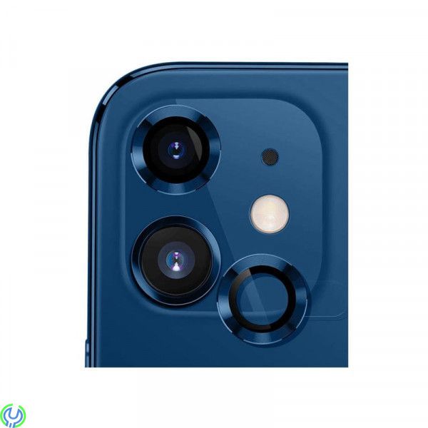 iPhone 11/12/12 Mini Kameralinsskydd Aluminum Alloy- Blå, iPhone 11/12/12 Mini Kameralinsskydd Aluminum Alloy(2 Pcs) - Blå, iPho