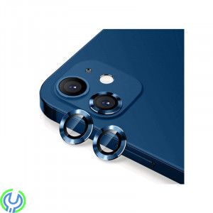 iPhone 11/12/12 Mini Kameralinsskydd Aluminum Alloy- Blå, iPhone 11/12/12 Mini Kameralinsskydd Aluminum Alloy(2 Pcs) - Blå, iPho