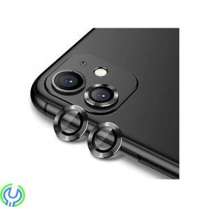 iPhone 11/12/12 Mini Kameralinsskydd Aluminum Alloy(2 Pcs) - Svart, iPhone 11/12/12 Mini Kameralinsskydd Aluminum Alloy(2 Pcs) -