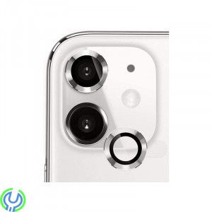 iPhone 11/12/12 Mini Kameralinsskydd Aluminum Alloy(2 Pcs) - Silver, iPhone 11/12/12 Mini Kameralinsskydd Aluminum Alloy(2 Pcs) 