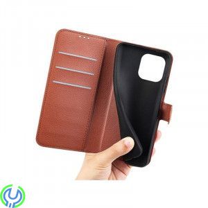 Plånboksfodral För iPhone 14 Plus Brun, iPhone 14 Plus Plånboksfodral., iPhone 14 Plus, , Elgruvan