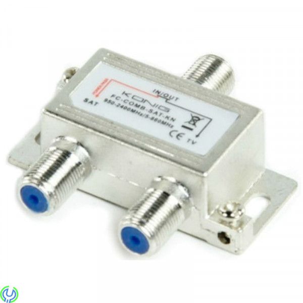 Satellit Combiner - 5 - 862 MHz / 950 - 2400 MHz, FC-COMB-SAT-KN, König Satellit Combiner - 5 - 862 MHz / 950 - 2400 MHz, FC-COM