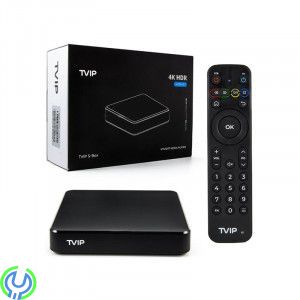 TVIP S-Box v.705 4K Ultra HD IPTV box WiFi och Android 11, TVIP S-Box v.705 OTT/IPTV Mediaspelare HDR + WiFi 2,4/5 GHz, Bluetoot