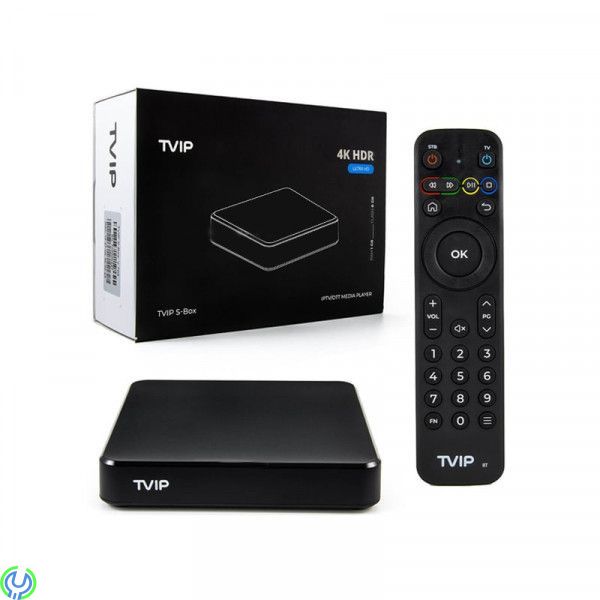 TVIP S-Box v.705 4K Ultra HD IPTV box WiFi och Android 11, TVIP S-Box v.705 OTT/IPTV Mediaspelare HDR + WiFi 2,4/5 GHz, Bluetoot