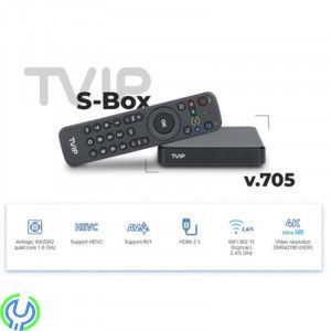 TVIP S-Box v.705 4K Ultra HD IPTV box WiFi och Android 11, TVIP S-Box v.705 OTT/IPTV Mediaspelare HDR + WiFi 2,4/5 GHz, Bluetoot