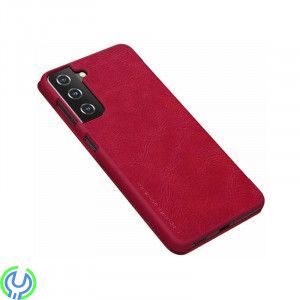 Läderfodral För Samsung Galaxy S21 Röd, Läderfodral För Samsung Galaxy S21 Röd, Galaxy S21, , Nillkin