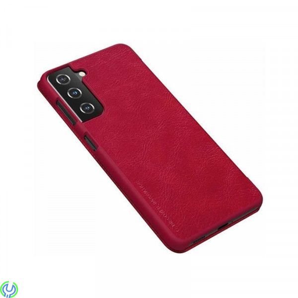 Läderfodral För Samsung Galaxy S21 Röd, Läderfodral För Samsung Galaxy S21 Röd, Galaxy S21, , Nillkin