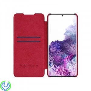 Läderfodral För Samsung Galaxy S21 Röd, Läderfodral För Samsung Galaxy S21 Röd, Galaxy S21, , Nillkin