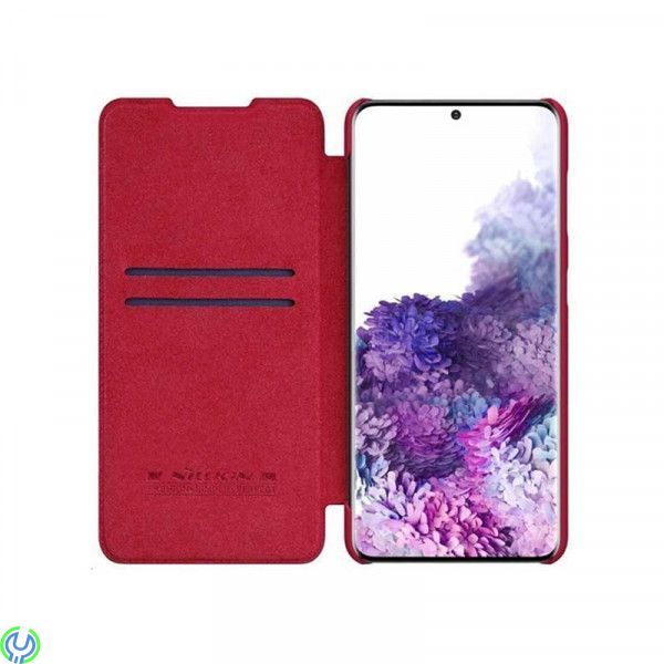 Läderfodral För Samsung Galaxy S21 Röd, Läderfodral För Samsung Galaxy S21 Röd, Galaxy S21, , Nillkin