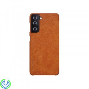 Läderfodral För Samsung Galaxy S21 Brown, Läderfodral För Samsung Galaxy S21 Brown, Galaxy S21, , Nillkin