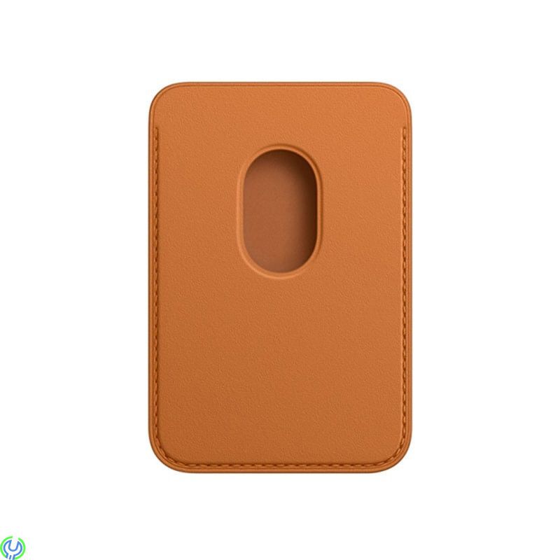 iPhone 12/13/14 plånbok i läder med MagSafe, brun, Eleganta iPhone-plånbok i läder., iPhone 15 modeller, , Retal