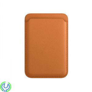 iPhone 12/13/14 plånbok i läder med MagSafe, brun, Eleganta iPhone-plånbok i läder., iPhone 15 modeller, , Retal