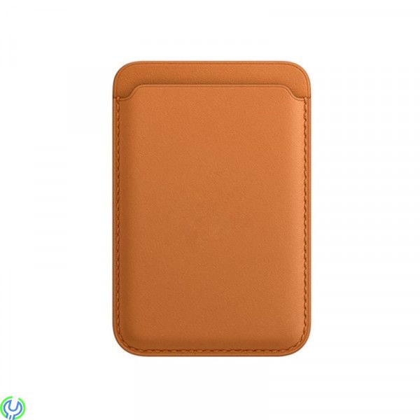 iPhone 12/13/14 plånbok i läder med MagSafe, brun, Eleganta iPhone-plånbok i läder., iPhone 15 modeller, , Retal