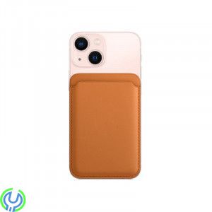 iPhone 12/13/14 plånbok i läder med MagSafe, brun, Eleganta iPhone-plånbok i läder., iPhone 15 modeller, , Retal