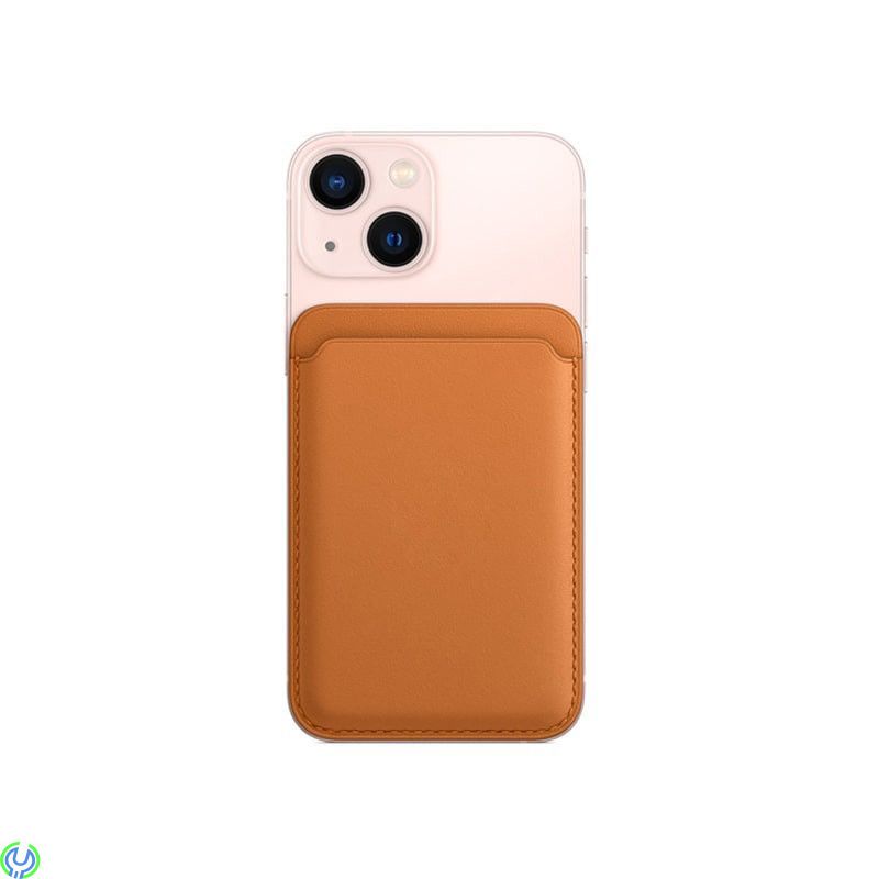 iPhone 12/13/14 plånbok i läder med MagSafe, brun, Eleganta iPhone-plånbok i läder., iPhone 15 modeller, , Retal