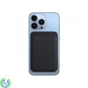 iPhone 12/13/14 plånbok i läder med MagSafe, Svart, Eleganta iPhone-plånbok i läder., iPhone 15 modeller, , Retal