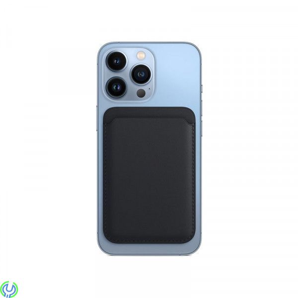 iPhone 12/13/14 plånbok i läder med MagSafe, Svart, Eleganta iPhone-plånbok i läder., iPhone 15 modeller, , Retal