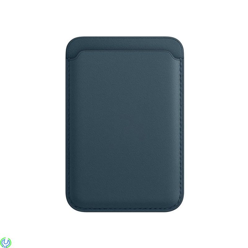 iPhone 12/13/14 plånbok i läder med MagSafe, Blå, Eleganta iPhone-plånbok i läder., iPhone 15 modeller, , Retal