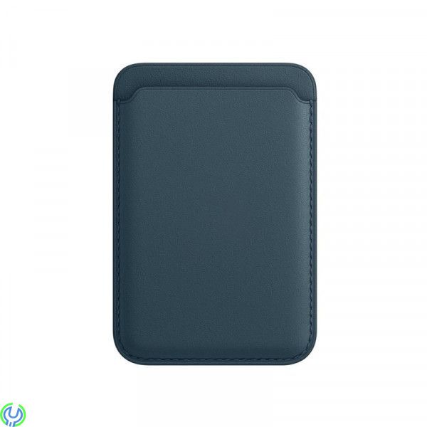 iPhone 12/13/14 plånbok i läder med MagSafe, Blå, Eleganta iPhone-plånbok i läder., iPhone 15 modeller, , Retal