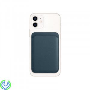 iPhone 12/13/14 plånbok i läder med MagSafe, Blå, Eleganta iPhone-plånbok i läder., iPhone 15 modeller, , Retal