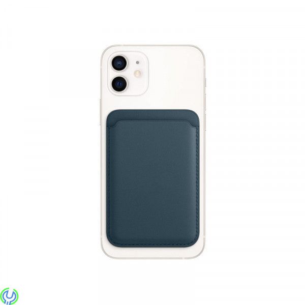 iPhone 12/13/14 plånbok i läder med MagSafe, Blå, Eleganta iPhone-plånbok i läder., iPhone 15 modeller, , Retal