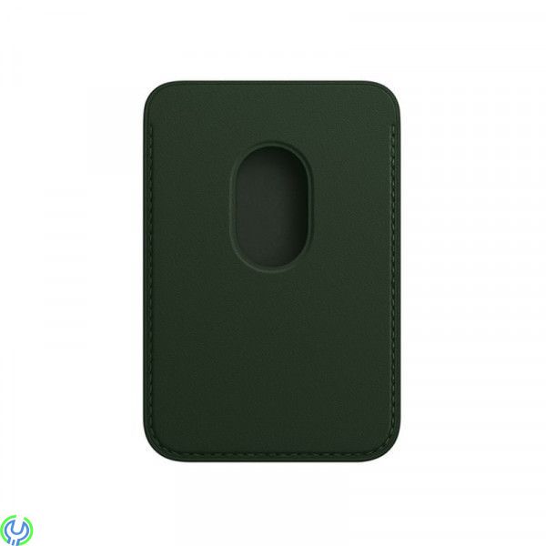 iPhone 12/13/14 plånbok i läder med MagSafe, Grön, Eleganta iPhone-plånbok i läder., iPhone 15 modeller, , Retal