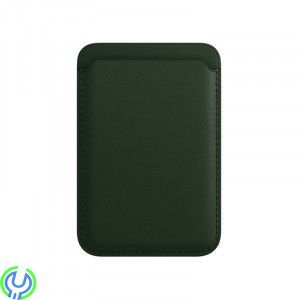 iPhone 12/13/14 plånbok i läder med MagSafe, Grön, Eleganta iPhone-plånbok i läder., iPhone 15 modeller, , Retal