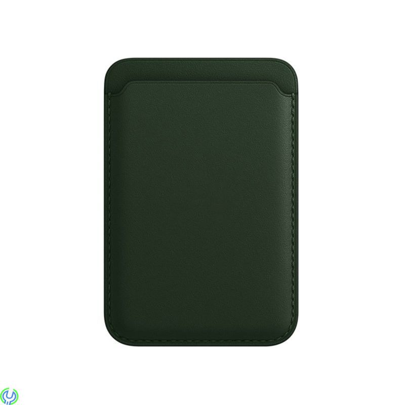 iPhone 12/13/14 plånbok i läder med MagSafe, Grön, Eleganta iPhone-plånbok i läder., iPhone 15 modeller, , Retal