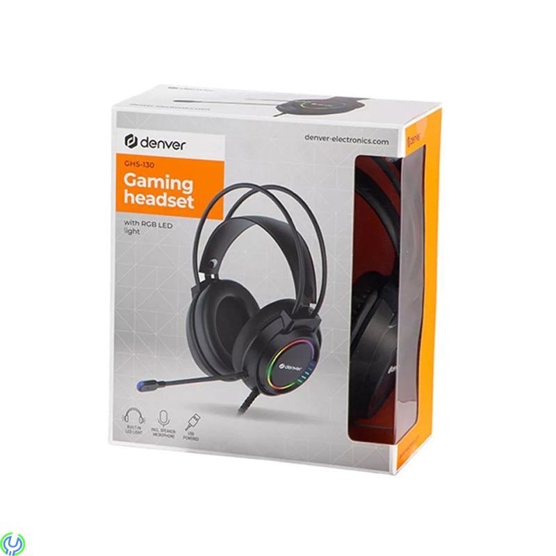 Denver GHS-130 Gaming Headset med USB och RGB-ljus, Är du ute efter ett nytt gamingheadset bör du kolla in Denver GHS-130., Gami