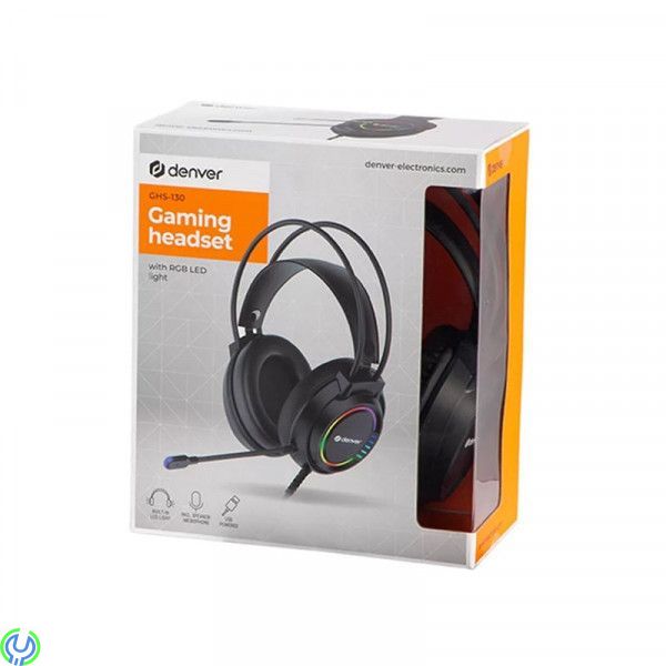 Denver GHS-130 Gaming Headset med USB och RGB-ljus, Är du ute efter ett nytt gamingheadset bör du kolla in Denver GHS-130., Gami