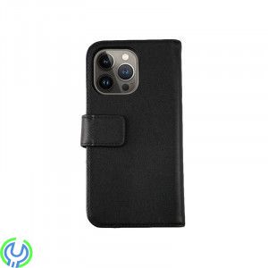 iPhone 12/12 Pro Plånboksfodral Genuint Läder RV - Svart, iPhone 12/12 Pro Plånboksfodral Genuint Läder RV - Svart, iPhone 13 mo