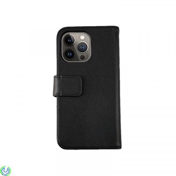 iPhone 12/12 Pro Plånboksfodral Genuint Läder RV - Svart, iPhone 12/12 Pro Plånboksfodral Genuint Läder RV - Svart, iPhone 13 mo