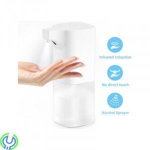 Touchless Hands Free Sanitizer Liquid Electric, Automatisk alkoholsprayinduktion, beröringsfri handdesinfektionsmaskin för badru