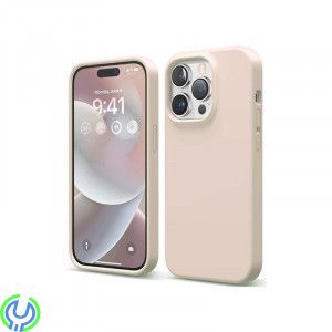 iPhone 14 Pro Max Silikonskal - Sand Rosa, Silikonskal med en sömlös design., iPhone 14 modeller, , RVELON