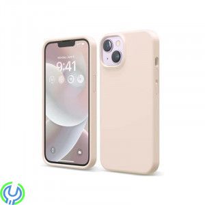 iPhone 14 Plus Silikonskal - Sand Rosa, Silikonskal med en sömlös design., iPhone 14 modeller, , RVELON