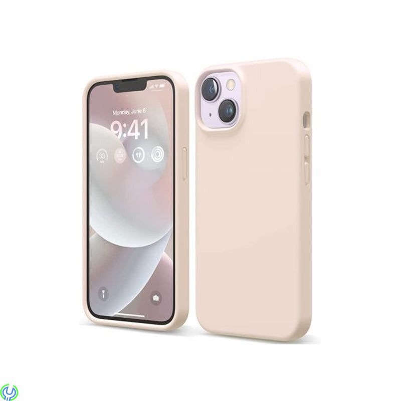 iPhone 14 Plus Silikonskal - Sand Rosa, Silikonskal med en sömlös design., iPhone 14 modeller, , RVELON