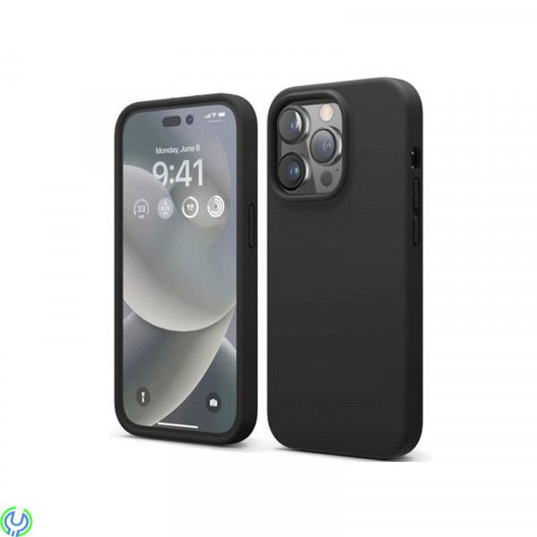 iPhone 14 Pro Silikonskal - Svart, Stötsäkert Silikonskal., iPhone 14 modeller, , RVELON