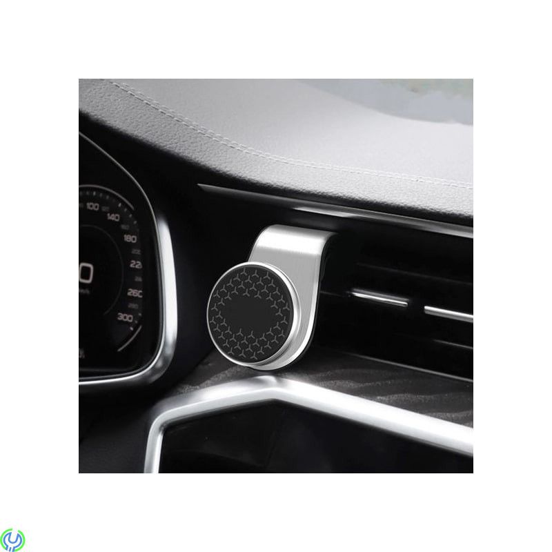 Magnetisk Mobilhållare för Ventilationsgaller, Silver, magnetisk mobilhållare med klämma till bilfläkten., MellandagsRea, , Elgr