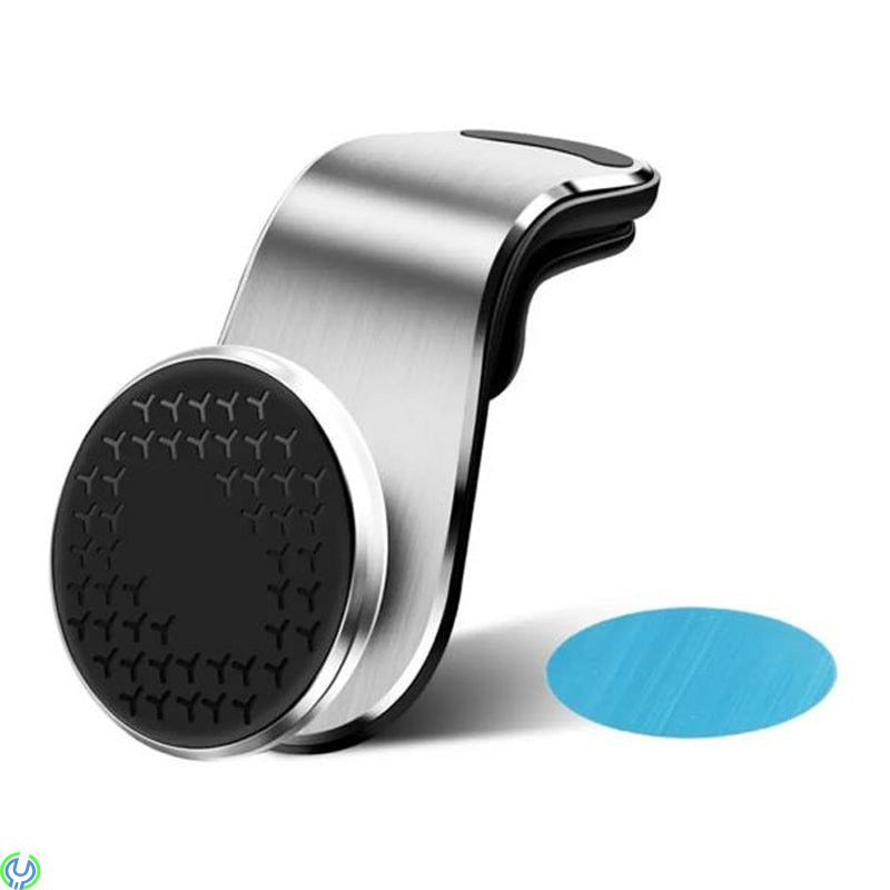 Magnetisk Mobilhållare för Ventilationsgaller, Silver, magnetisk mobilhållare med klämma till bilfläkten., MellandagsRea, , Elgr